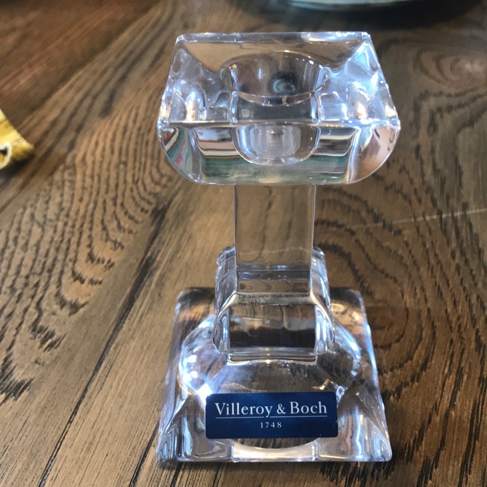 Villeroy & Boch crystal candle stick holder